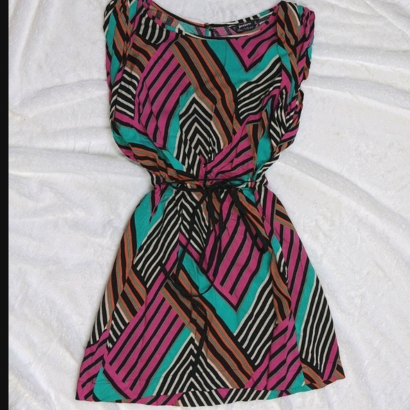 Miss Selfridge Bold Print 80's Style Dress - Picture 5 of 5
